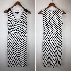 White House Black Market Striped Sleeveless Dress